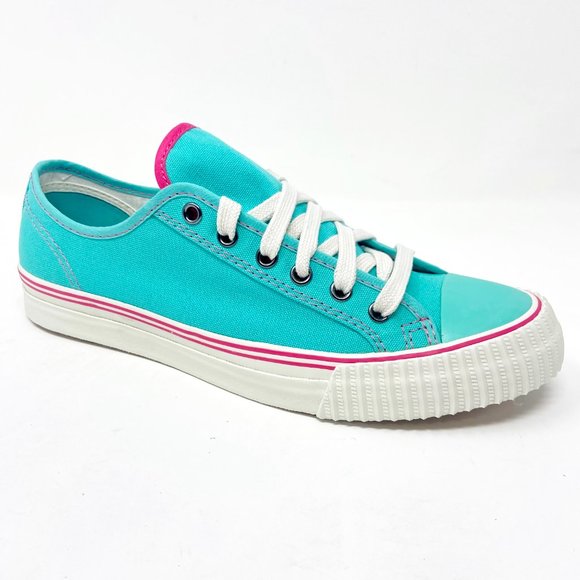 PF Flyers Center Lo Riess Teal White Mens Casual Sneakers PM11CL2E - Picture 2 of 5
